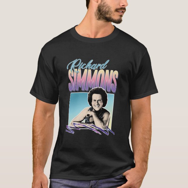 Camiseta Diseño de tributo estilo de Richard Simmons 80 (Anverso)