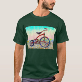 Camiseta Diseño de triciclo rojo vintage