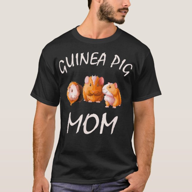 Camiseta Diseño de trigo mami madre de cerdo de Guinea (Anverso)