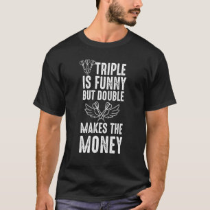 Camiseta Diseño de triple doble flecha de dardos