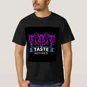 Camiseta Diseño de Triple Lobo que enfatiza la fuerza