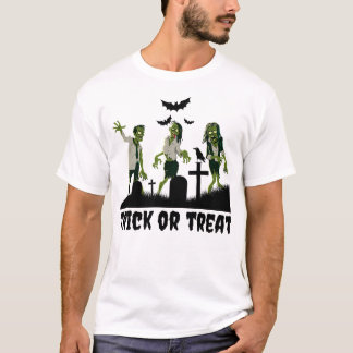 Camiseta Diseño de trucos o árboles para zombis