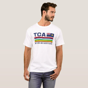 Camiseta Diseño de Turcas y Caicos ISO Alpha 3