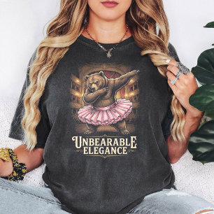 Camiseta Diseño de tutú de bailarín de ballet de oso divert