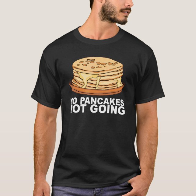 Camiseta Diseño De Un Desayuno De Panqueque De Jarabe De Ar (Anverso)
