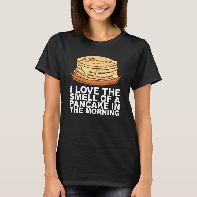 Camiseta Diseño De Un Desayuno De Panqueque De Jarabe De Ar (Anverso)