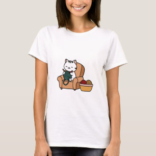 Camiseta diseño de un gato bonito   diseño de los amantes d
