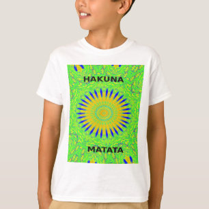 Camiseta Diseño de un motivo africano en la impresión de ar