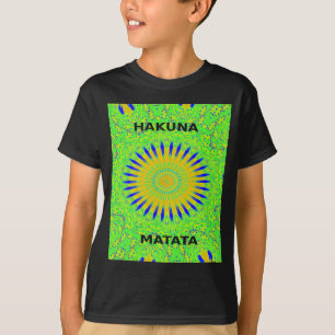 Camiseta Diseño de un motivo africano en la impresión de ar