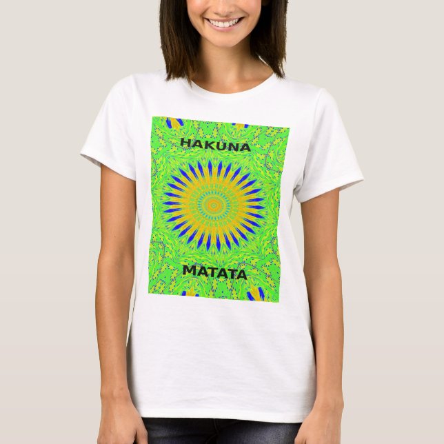 Camiseta Diseño de un motivo africano en la impresión de ar (Anverso)