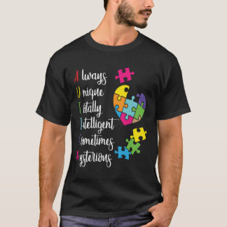 Camiseta Diseño De Un Regalo De Concienciación Sobre El Aut