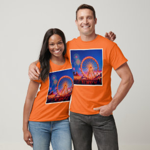 Camiseta Diseño de una noche de luces festivas