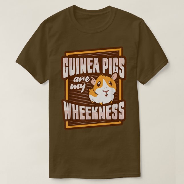 Camiseta Diseño de una rueda de cerdo guineana para un aman (Diseño del anverso)