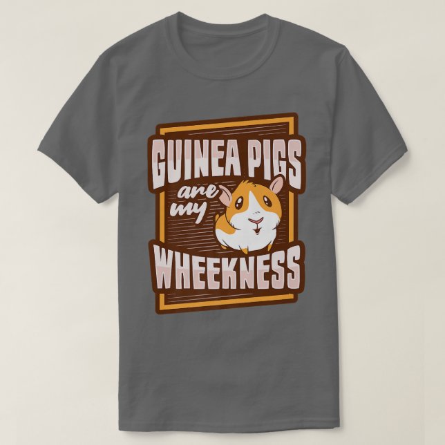 Camiseta Diseño de una rueda de cerdo guineana para un ante (Diseño del anverso)