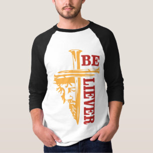 Camiseta Diseño de uñas de cruz de Jesús – Cristiano podero