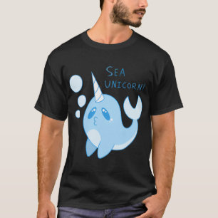 Camiseta Diseño de 'unicornio de mar' de narval