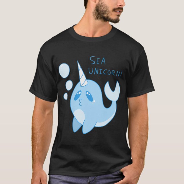 Camiseta Diseño de 'unicornio de mar' de narval (Anverso)