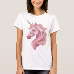Camiseta Diseño de UNICORNIO de plata elegante