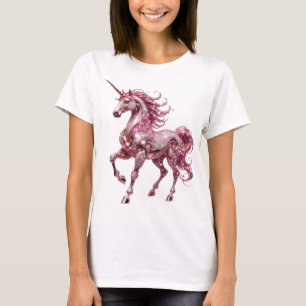 Camiseta Diseño de UNICORNIO plateado que llama la atención