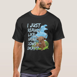 Camiseta Diseño de vaca Highland para vaca escocesa
