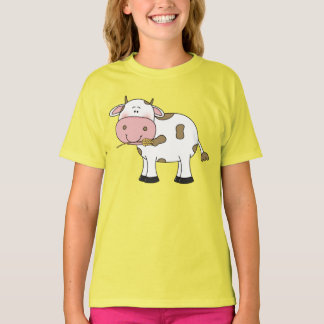 Camiseta Diseño de vaca linda Arte de animal de granja ador