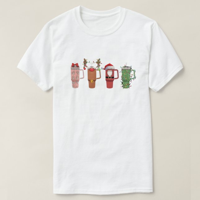 Camiseta Diseño de vacaciones con decoración Navidad (Diseño del anverso)