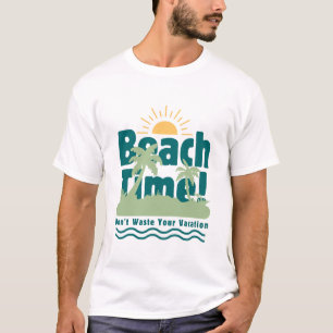 Camiseta Diseño de vacaciones de playa tropical