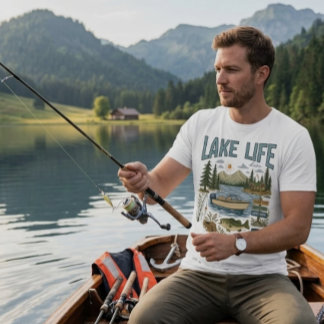 Camiseta Diseño de vacaciones de verano de vida en el lago