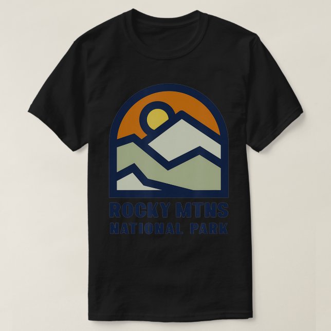 Camiseta Diseño de vacaciones en familia Montañas Rocosas R (Diseño del anverso)