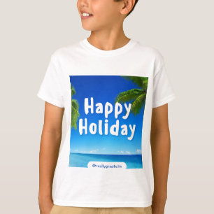 Camiseta Diseño de vacaciones feliz lindo