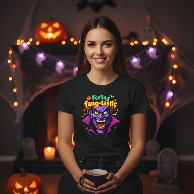 Camiseta Diseño de vampiros Fang Tastic Halloween (Subido por el creador)
