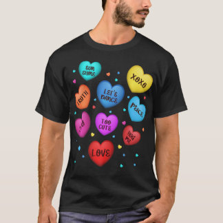 Camiseta Diseño de vándalos de corazón el día de San Valent