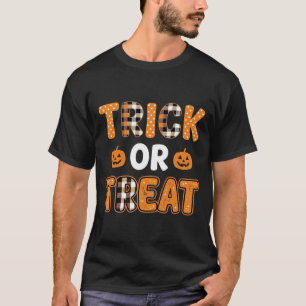 Camiseta Diseño de vector de calabaza de Halloween Truco o