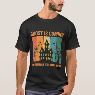 Camiseta Diseño de vector de casa embrujada de fantasmas de