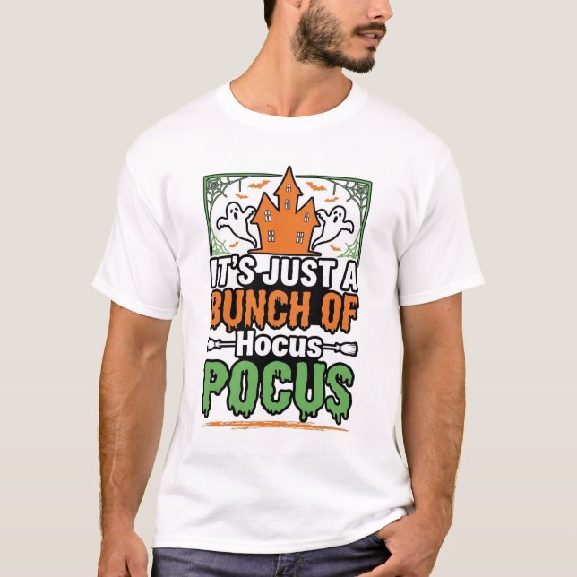 Camiseta diseño de vector de cita de Hocus Pocus de Hallowe (Anverso)