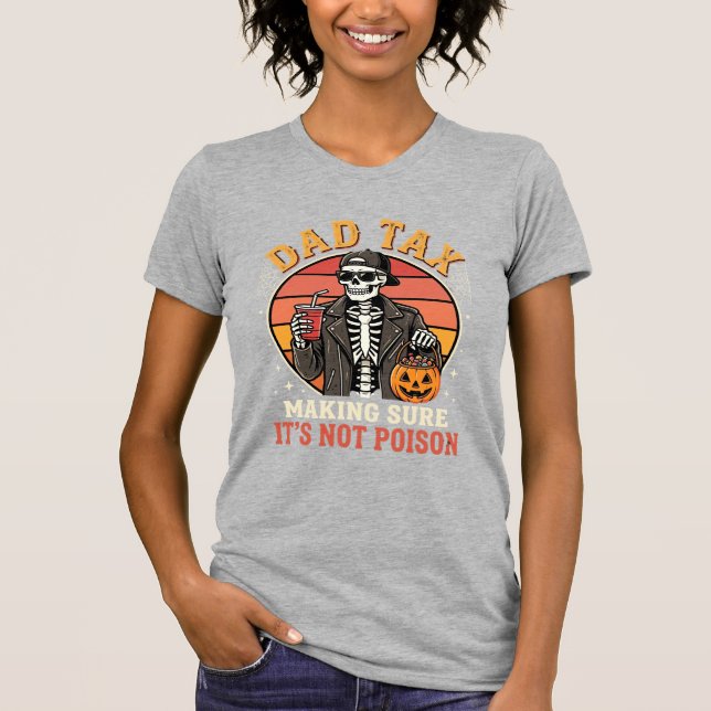 Camiseta Diseño de vector de dulces de Halloween esqueleto  (Anverso)