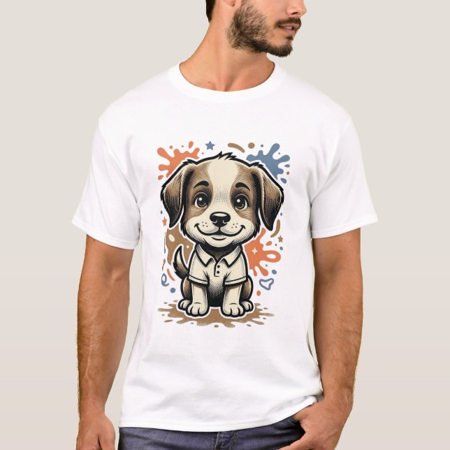 Camiseta Diseño de vector de grabado de salpicaduras de cac (Anverso)