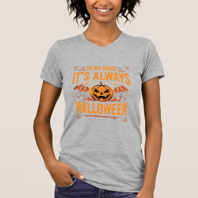 Camiseta Diseño de vector de murciélago de calabaza de Hall (Anverso)