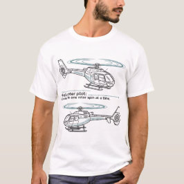 Camiseta Diseño de vector de plano técnico de piloto de hel