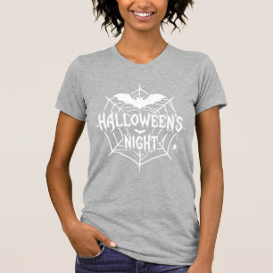 Camiseta Diseño de vector de telaraña de murciélago de noch