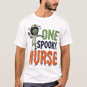 Camiseta Diseño de vector vintage de enfermera espeluznante