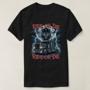 Camiseta Diseño de vectores de cráneo de autopistas con lla