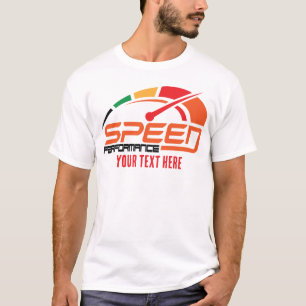 Camiseta Diseño de velocidad y libertad en moto