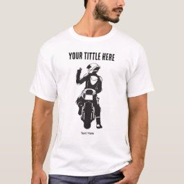 Camiseta Diseño de velocidad y libertad en motocicleta
