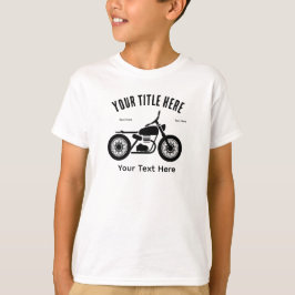 Camiseta Diseño de velocidad y libertad en motocicleta