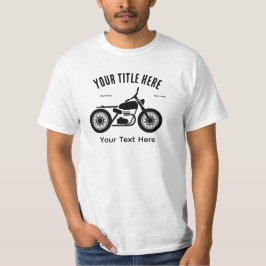 Camiseta Diseño de velocidad y libertad en motocicleta