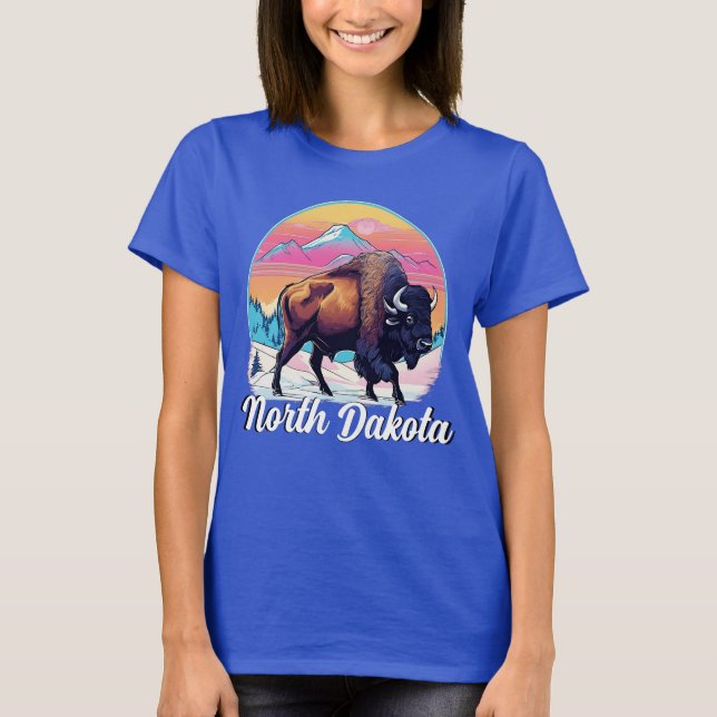 Camiseta Diseño de venado retro 70 (Anverso)