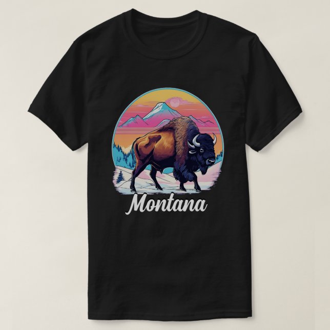 Camiseta Diseño de venado retro 70 (Diseño del anverso)