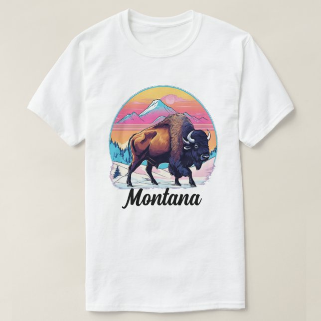 Camiseta Diseño de venado retro 70 (Diseño del anverso)