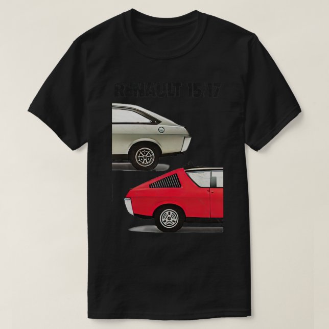Camiseta Diseño de ventilador de Renault 15 de época (Diseño del anverso)